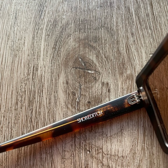 otra shoreditch tortoise brown & black square retro sunglasses eyewear NEW - Picture 4 of 4